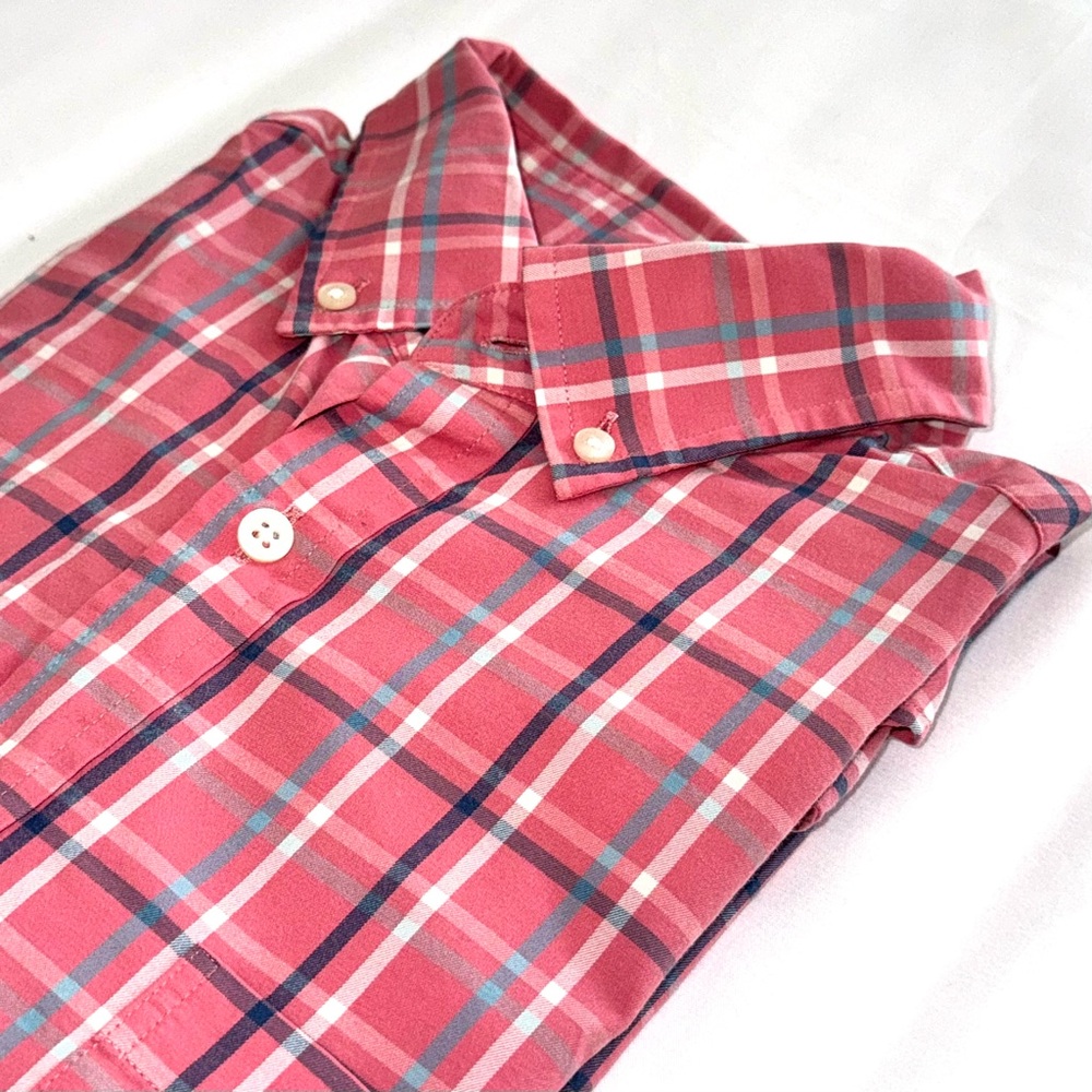 Vineyard Vines Performance Murray Shirt - Bora Bora Plaid - Mens Medium